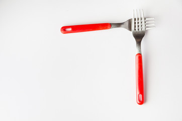 corner made of two forks