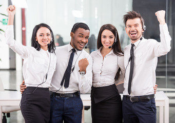Obraz premium Call center