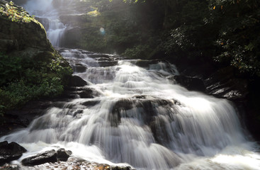 Fototapeta premium Cascading White Waterfall