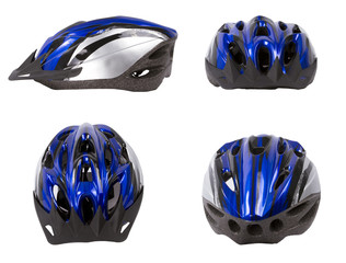 Fototapeta premium Bicycle safety helmet isolated.