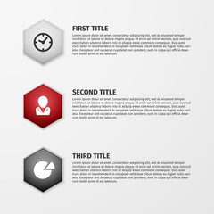 Progress icons for three steps