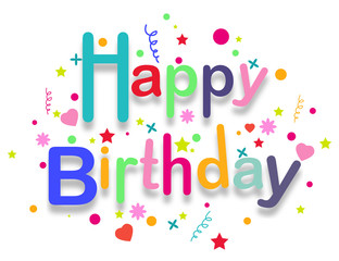 happy birthday text for you design