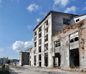 Fototapeta na wymiar factory ruins