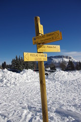 plateau nordique de la féclaz-savoie