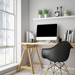 modern computer template mock up background