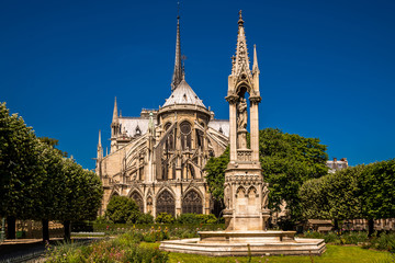 Fototapeta na wymiar Notre Dame de Paris Cathedral, France