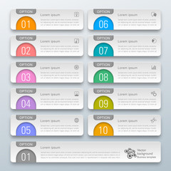 Infographics Web Banner & Label Design