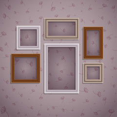 vintage frame isolated - 75374618