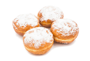 donuts in powdered sugar