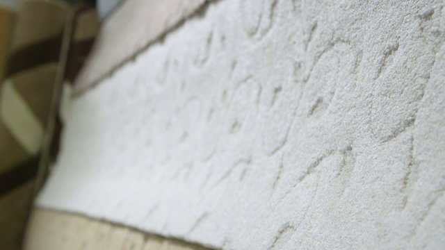 Soft carpet flooring in building materials shop warehouse