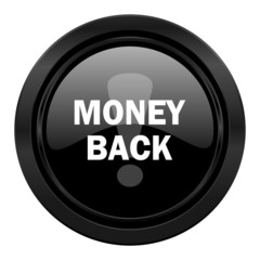 money back black icon