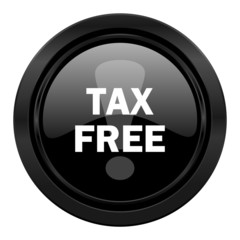 tax free black icon