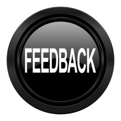 feedback black icon