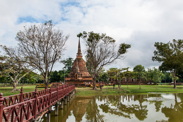 Naklejka premium Sukothai historical park, Unesco world heritage