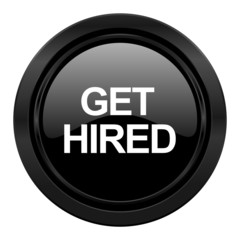 get hired black icon