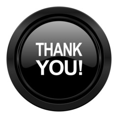 thank you black icon