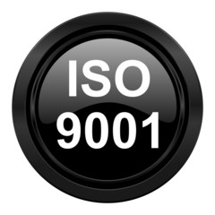 iso 9001 black icon