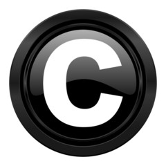 copyright black icon