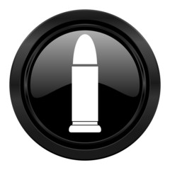 ammunition black icon weapoon sign