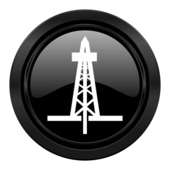 drilling black icon