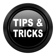 tips tricks black icon
