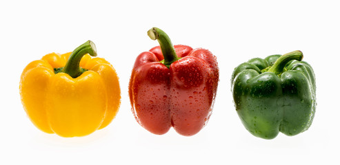 Bell pepper isolated on white background