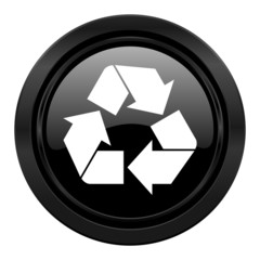 recycle black icon recycling sign