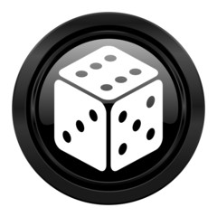 casino black icon hazard sign