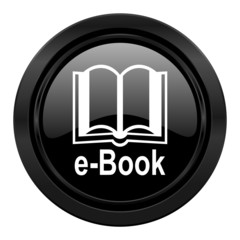 book black icon e-book sign