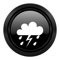 storm black icon waether forecast sign