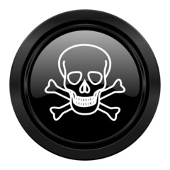 skull black icon death sign