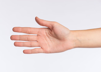 rechte Hand einer Frau