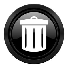 recycle black icon recycle bin sign