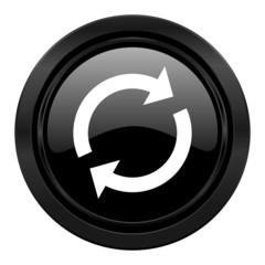 reload black icon refresh sign