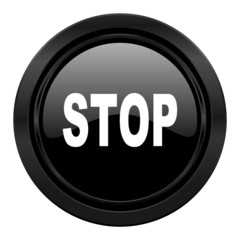 stop black icon