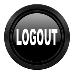 logout black icon