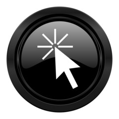 click here black icon
