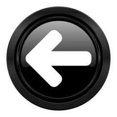 left arrow black icon arrow sign