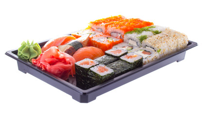 japanese sushi isolated