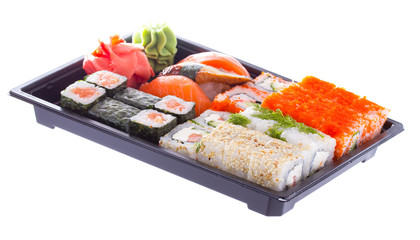 japanese sushi isolated
