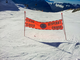 Piste fermée
