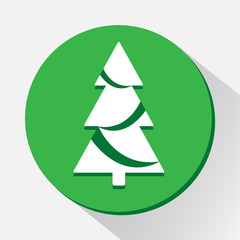 Obraz premium Cristmas tree icon great for any use. Vector EPS10.
