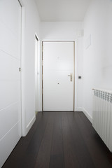 empty white interior door
