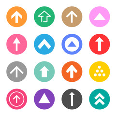 Arrow sign icons set great for any use. Vector EPS10.
