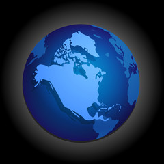 Fototapeta na wymiar Globe icon great for any use. Vector EPS10.