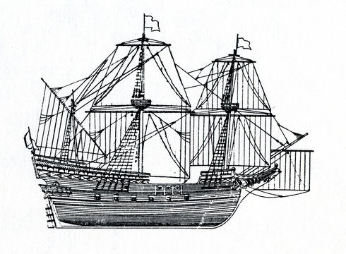 Galleon, 16-th century
