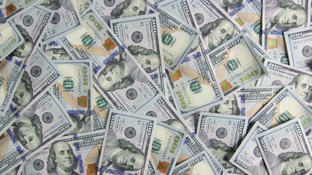 Dolly: $100 american dollar bills background