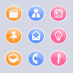 Business & office icons set great for any use. Vector EPS10.