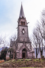 Fototapeta na wymiar ancient mountain church