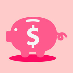 Saving Pig great for any use, Vector EPS10.